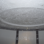 Dampfbad Decke – gerade verputzt